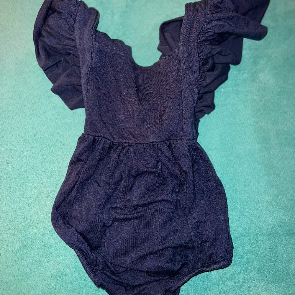 Kate Quinn Ruffle Strap Romper . 6-12 Months